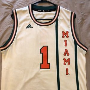 Adidas Miami Hurricanes Throwback Jersey